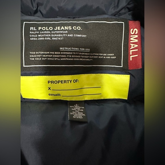 Polo Jeans Co. Ralph Lauren Puffer Jacket / Vest size S - Picture 8 of 8